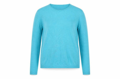Womens UK Size S Isle Essentials Blue Pullover Jumper