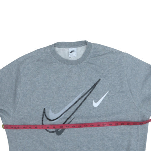 Mens UK Size L Nike Grey Pullover Sweatshirt