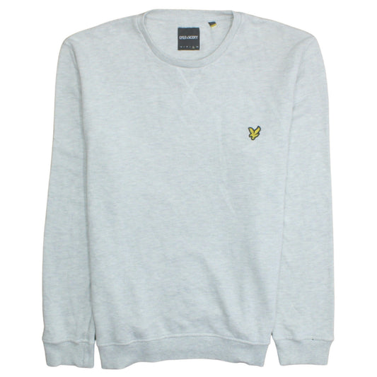 Mens UK Size XL Lyle & Scott Grey Pullover Sweatshirt