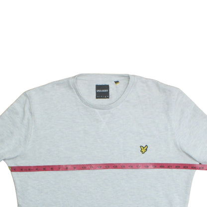 Mens UK Size XL Lyle & Scott Grey Pullover Sweatshirt