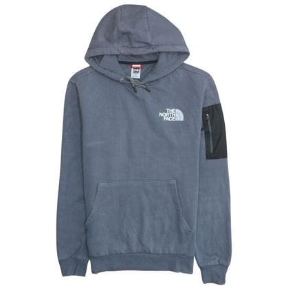 Mens UK Size M The North Face Blue Pullover Hoodie