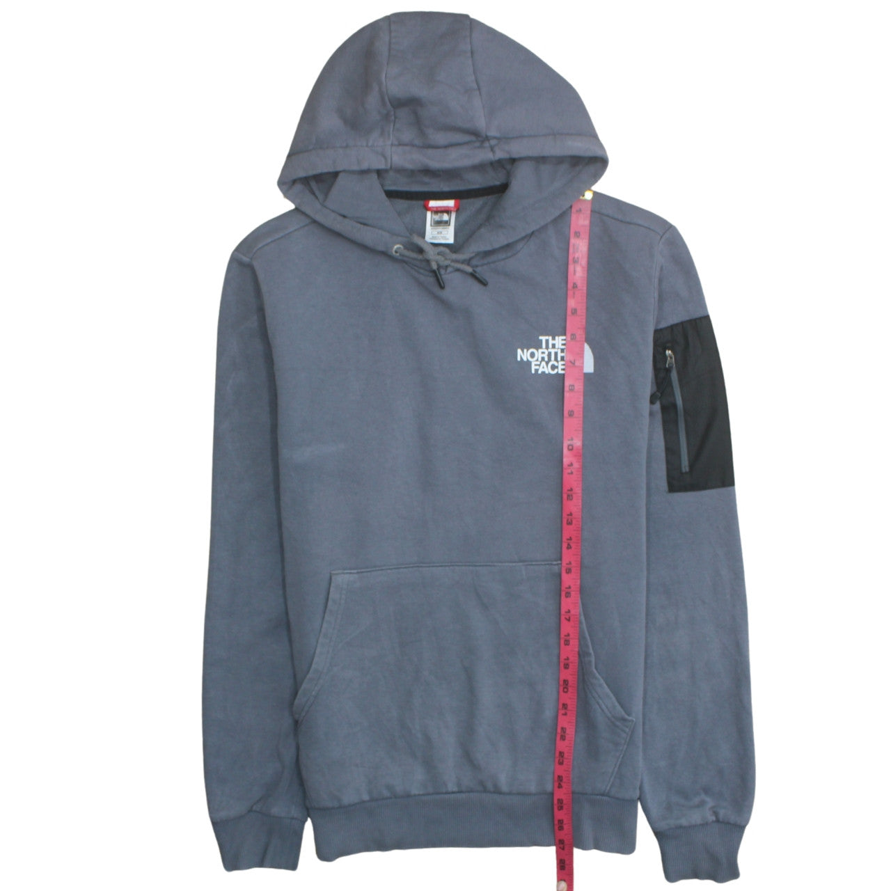 Mens UK Size M The North Face Blue Pullover Hoodie