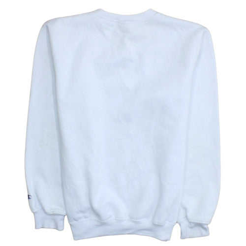 Mens UK Size L Champion White Pullover Sweatshirt
