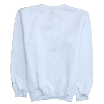 Mens UK Size L Champion White Pullover Sweatshirt
