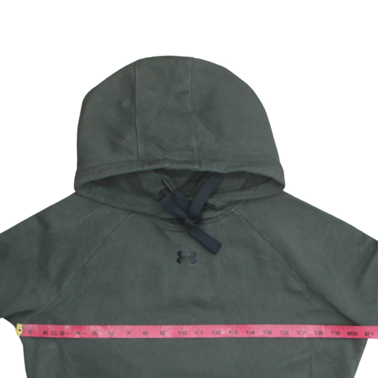 Mens UK Size M Under armour Green Pullover Hoodie