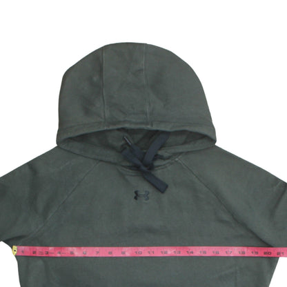Mens UK Size M Under armour Green Pullover Hoodie