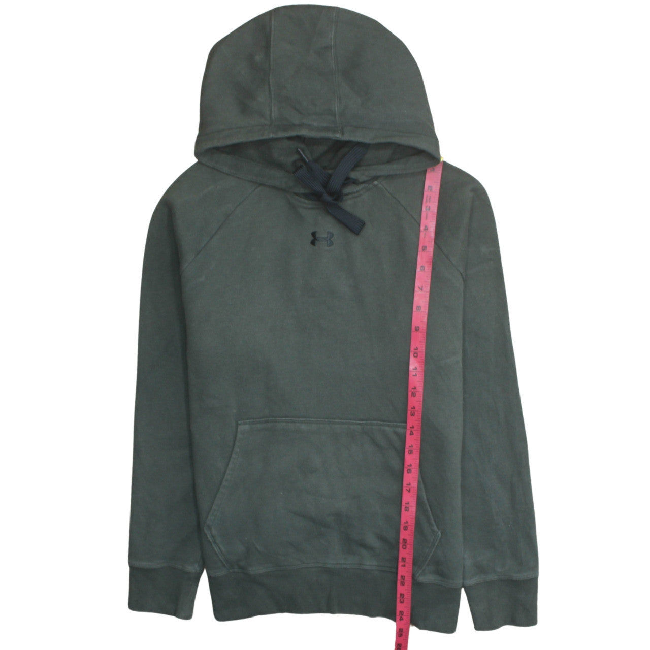 Mens UK Size M Under armour Green Pullover Hoodie