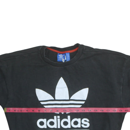 Womens UK Size XS adidas Black Pullover Sweatshirt