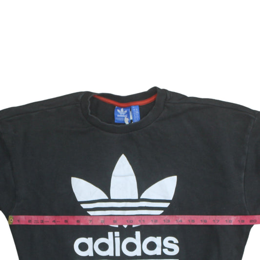 Womens UK Size XS adidas Black Pullover Sweatshirt