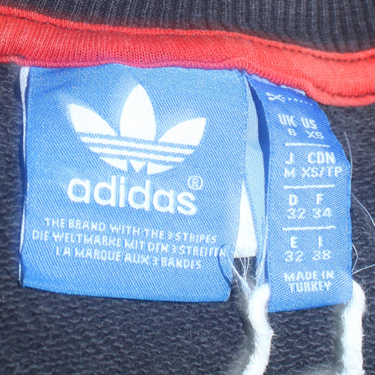 Womens UK Size XS adidas Black Pullover Sweatshirt