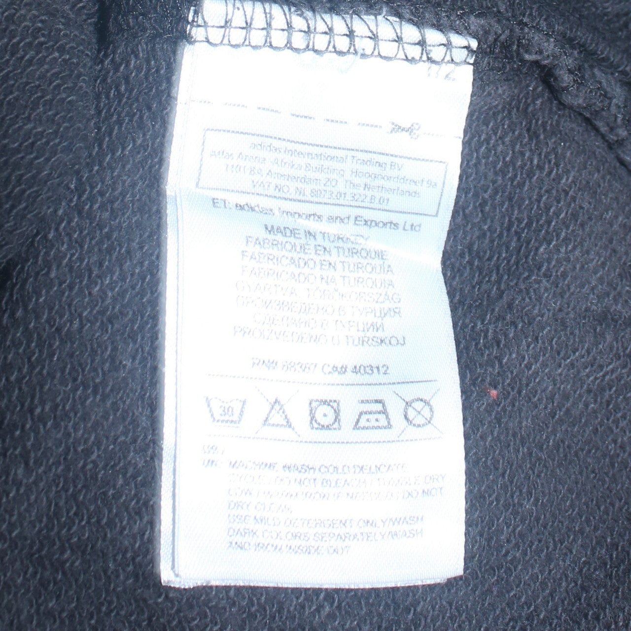 Womens UK Size XS adidas Black Pullover Sweatshirt