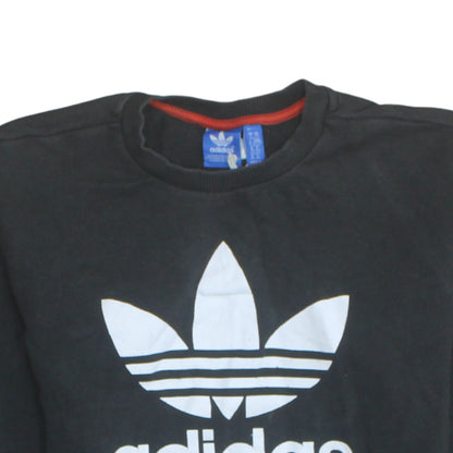 Womens UK Size XS adidas Black Pullover Sweatshirt