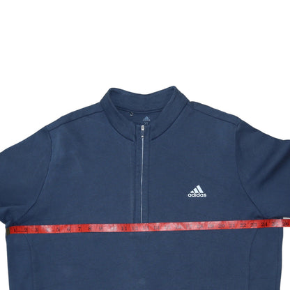 Mens UK Size XL adidas Blue Henley Sweatshirt