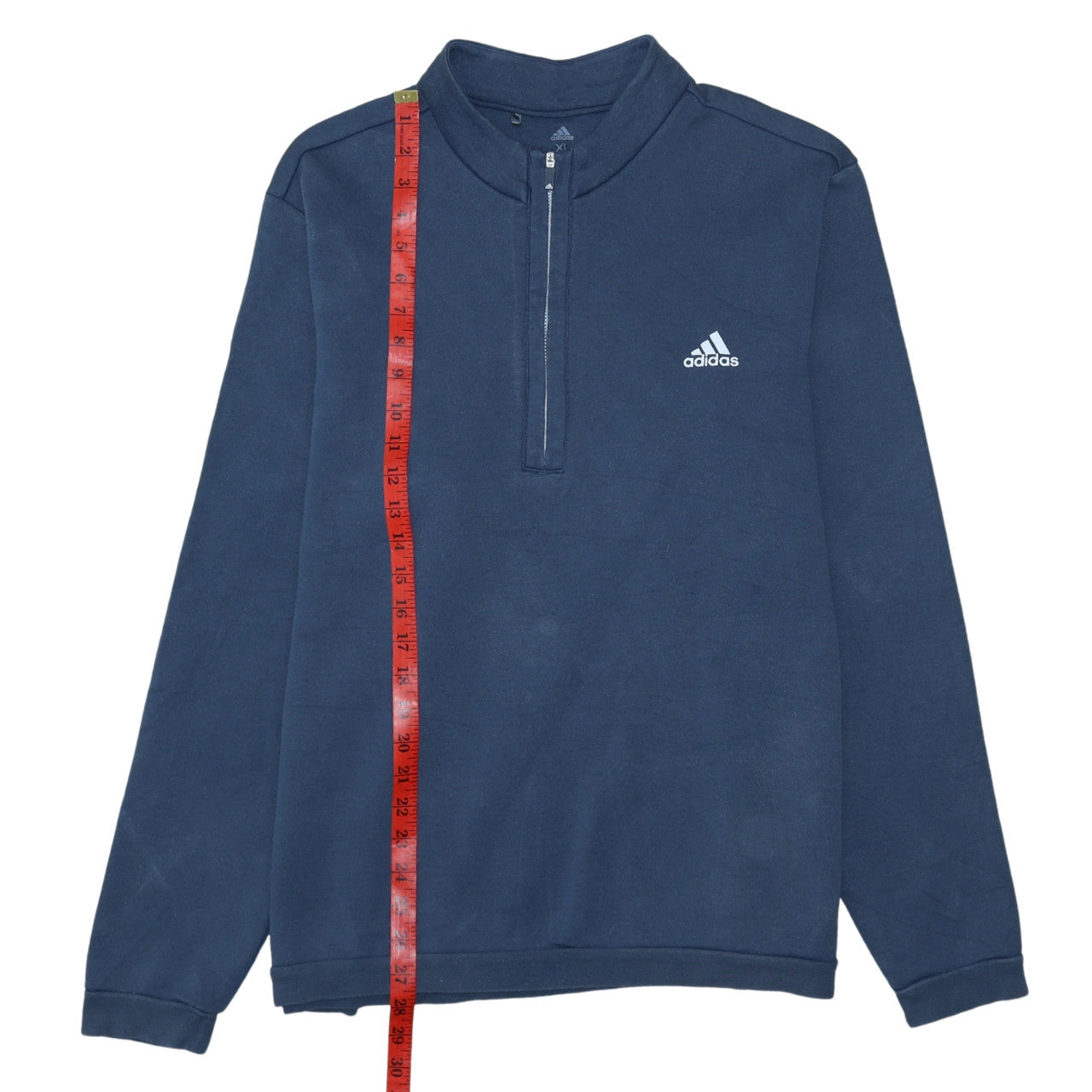 Mens UK Size XL adidas Blue Henley Sweatshirt