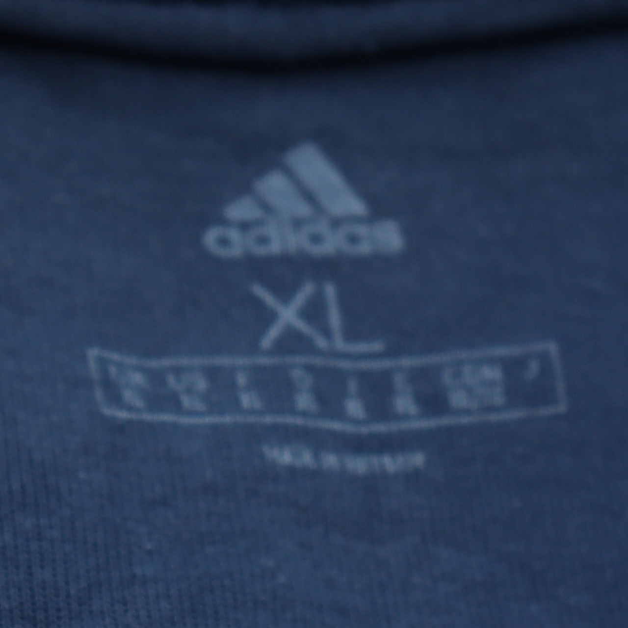 Mens UK Size XL adidas Blue Henley Sweatshirt