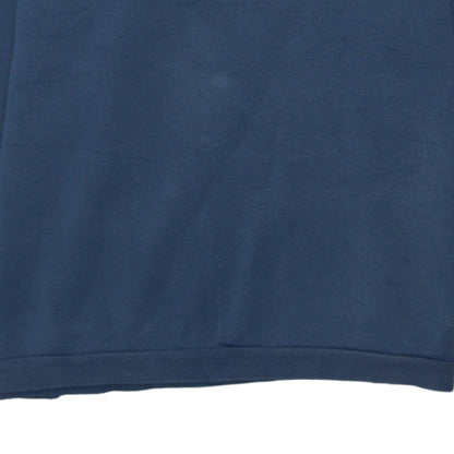 Mens UK Size XL adidas Blue Henley Sweatshirt