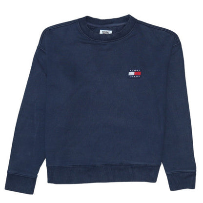 Mens UK Size XS Tommy Jeans Blue Pullover Sweatshirt