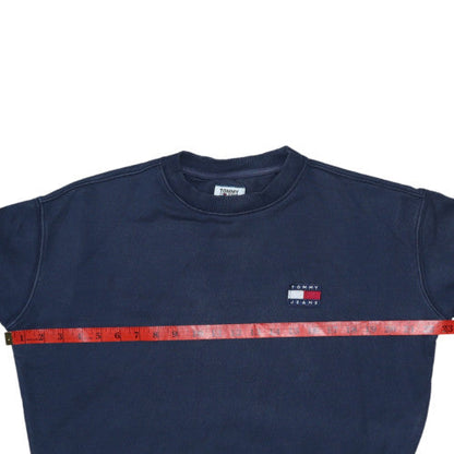 Mens UK Size XS Tommy Jeans Blue Pullover Sweatshirt