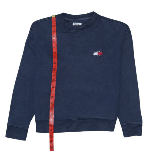 Mens UK Size XS Tommy Jeans Blue Pullover Sweatshirt