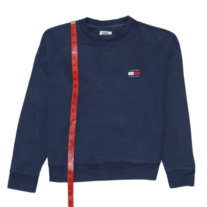 Mens UK Size XS Tommy Jeans Blue Pullover Sweatshirt