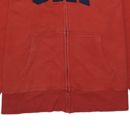 Mens UK Size XL Gap Red Full Zip Hoodie