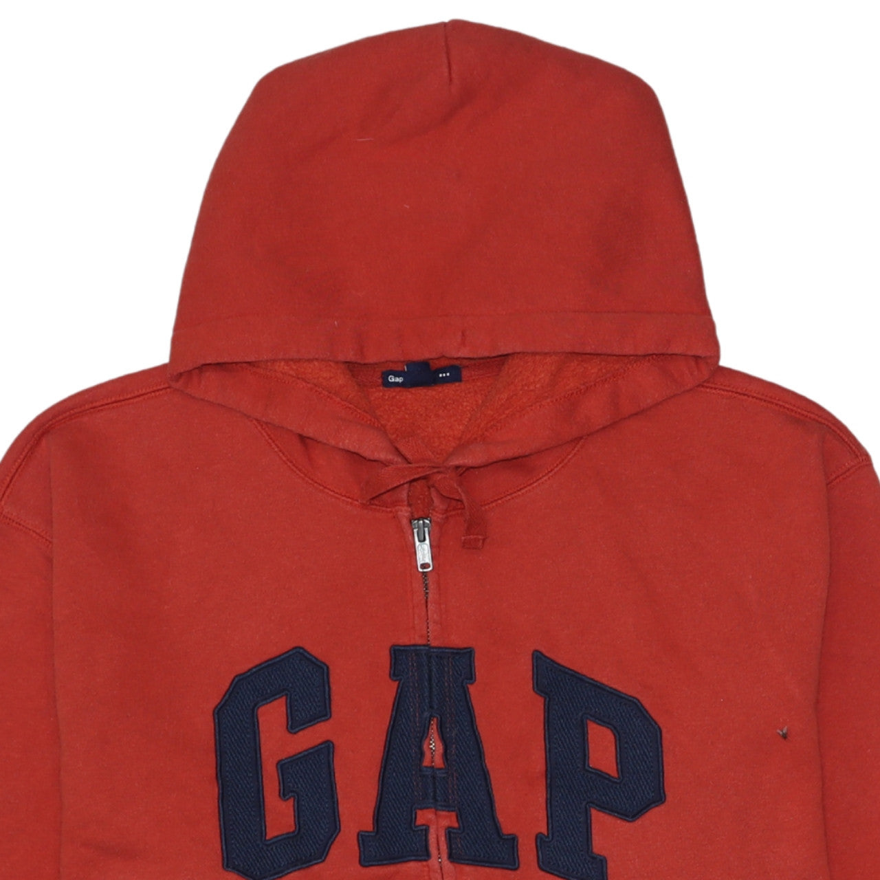 Mens UK Size XL Gap Red Full Zip Hoodie