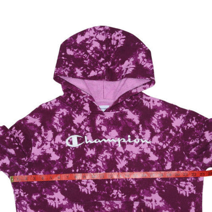 Womens UK Size M Champion Purple Pullover Hoodie