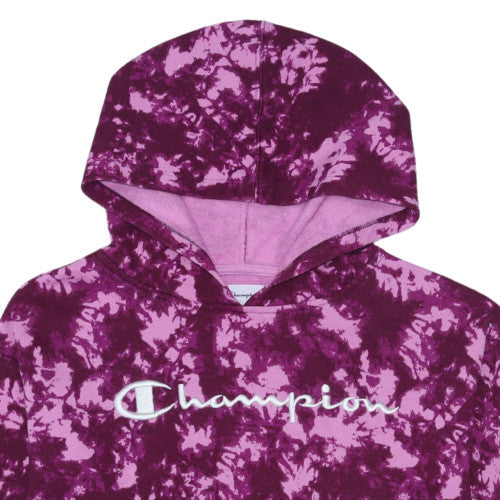 Womens UK Size M Champion Purple Pullover Hoodie