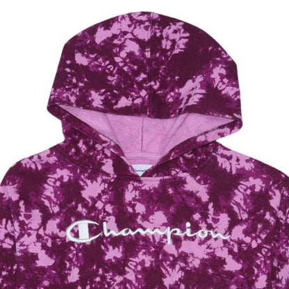 Womens UK Size M Champion Purple Pullover Hoodie
