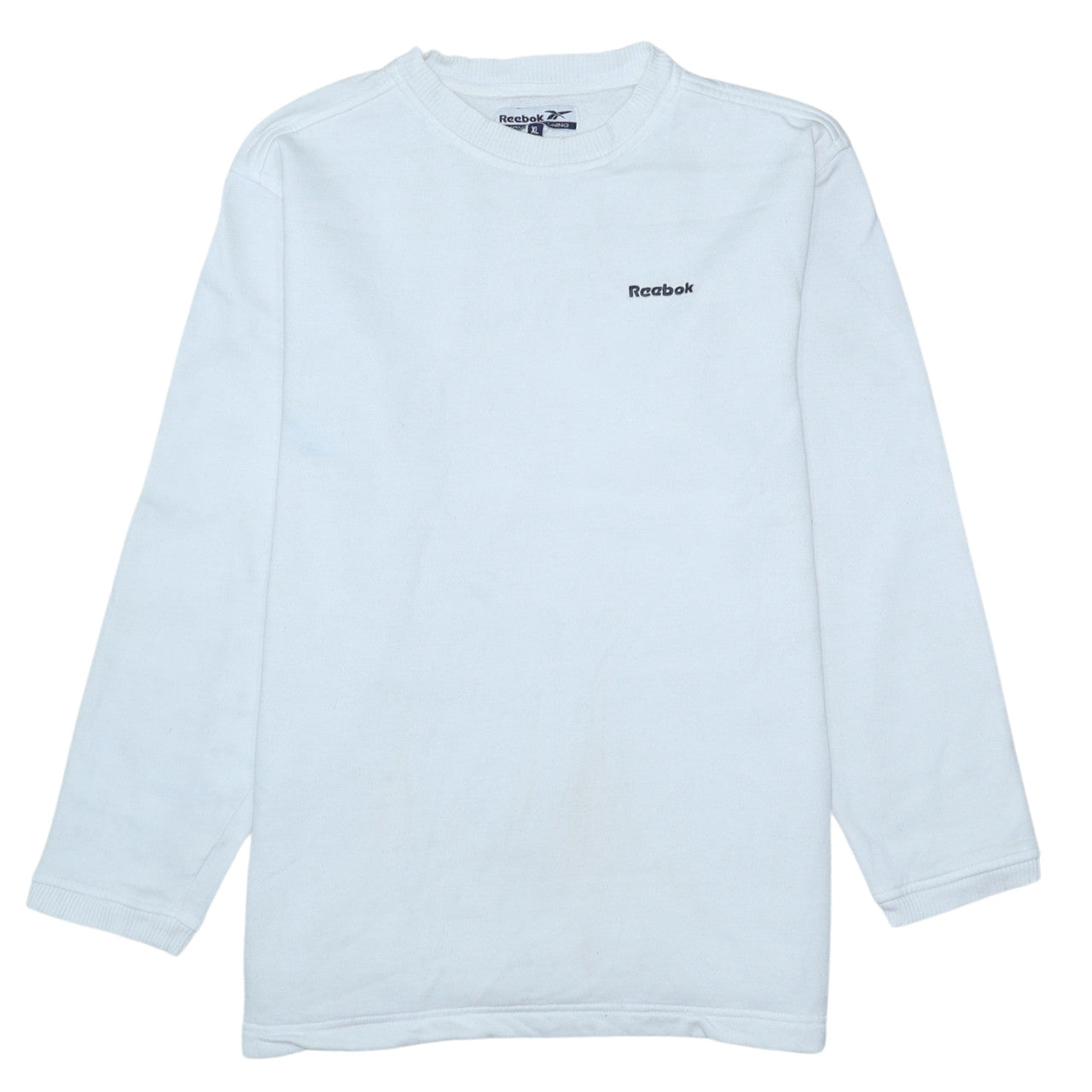 Womens UK Size XL Reebok White Pullover Sweatshirt