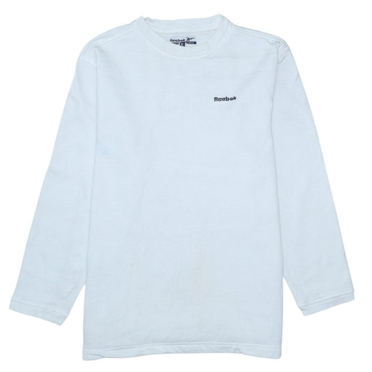 Womens UK Size XL Reebok White Pullover Sweatshirt