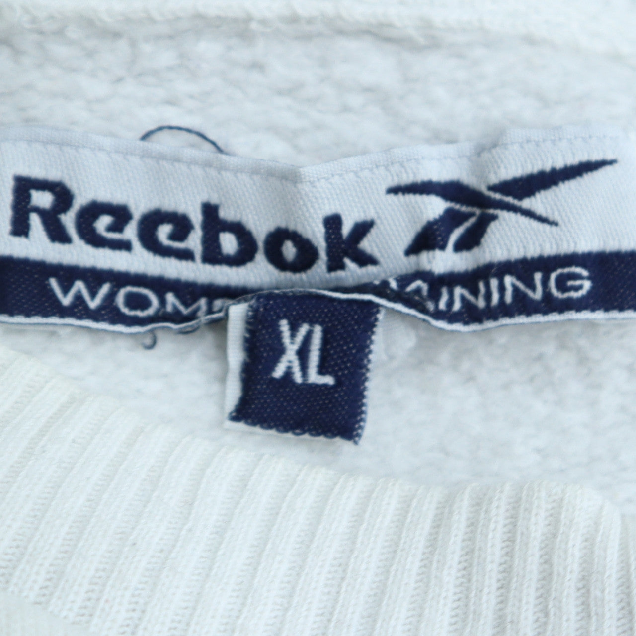 Womens UK Size XL Reebok White Pullover Sweatshirt