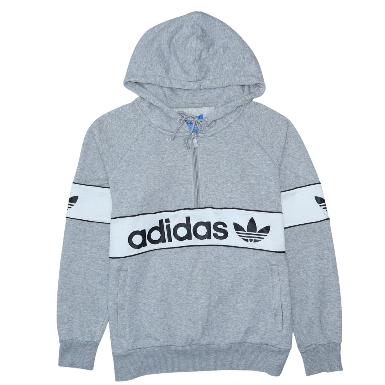 Womens UK Size 12 adidas Grey Pullover Hoodie