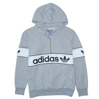 Womens UK Size 12 adidas Grey Pullover Hoodie