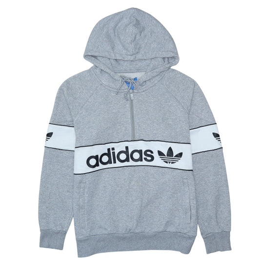 Womens UK Size 12 adidas Grey Pullover Hoodie