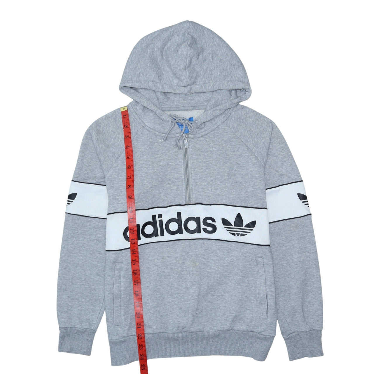 Womens UK Size 12 adidas Grey Pullover Hoodie