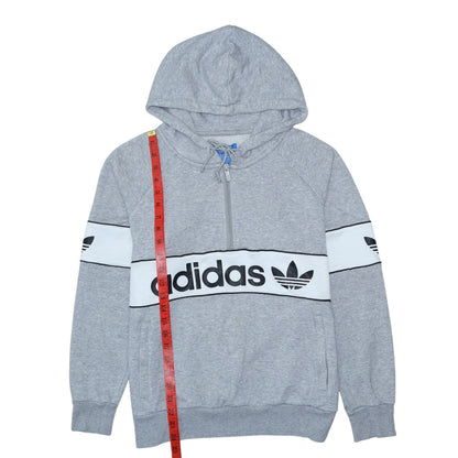 Womens UK Size 12 adidas Grey Pullover Hoodie