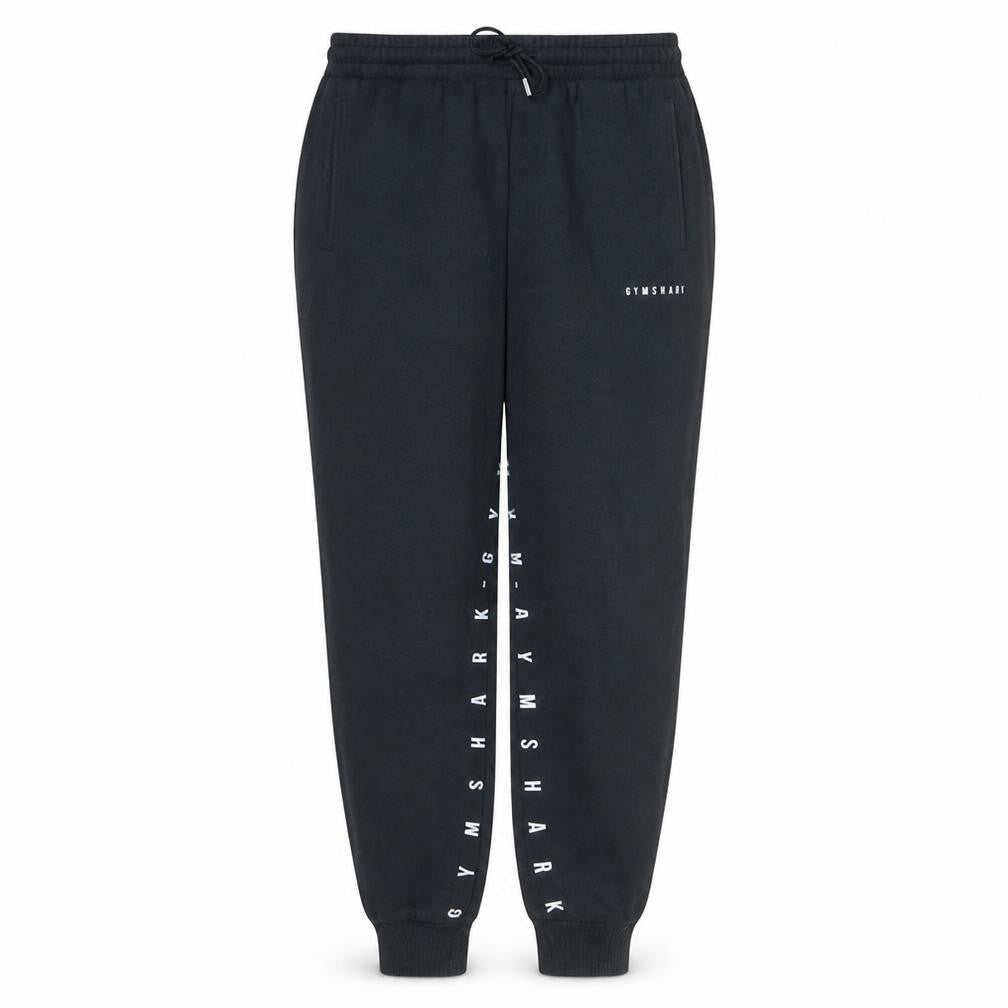 Womens UK Size L Gymshark Regular Fit Jogger Black Trousers