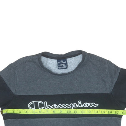 Champion Boys Grey Colourblock Pullover Sweatshirt 11-12 Years