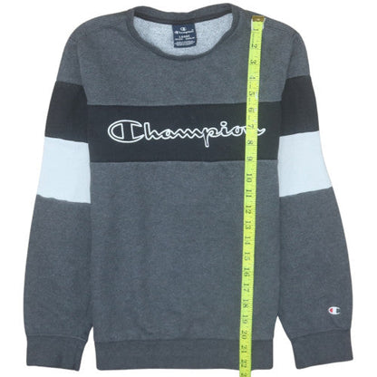 Champion Boys Grey Colourblock Pullover Sweatshirt 11-12 Years
