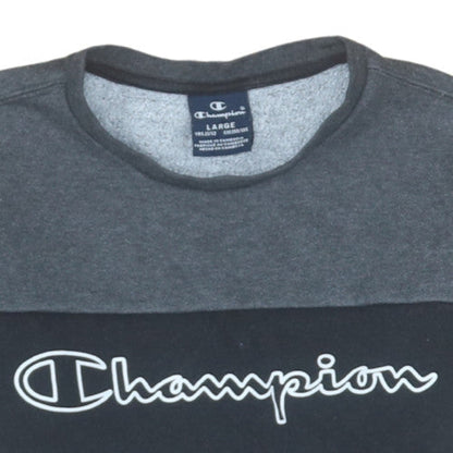 Champion Boys Grey Colourblock Pullover Sweatshirt 11-12 Years