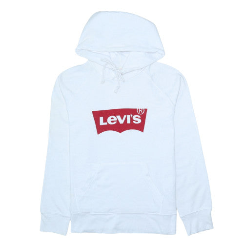 Womens UK Size XS Levi's White Pullover Hoodie