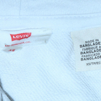 Womens UK Size XS Levi's White Pullover Hoodie