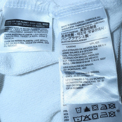 Womens UK Size XS Levi's White Pullover Hoodie