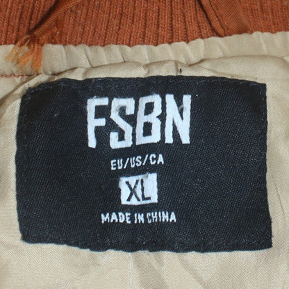 FSBN Men's Brown XL Varsity Jacket Chicago Letterman Style