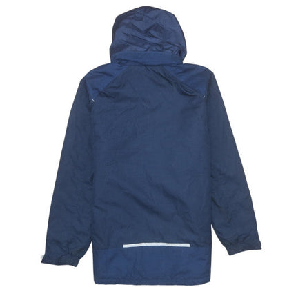 Errea Men's Blue XS Hooded Lined Water Resistant Football Jacket