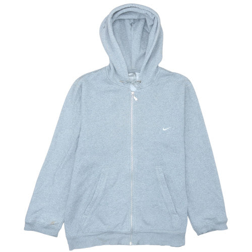 Mens UK Size L Nike Grey Full Zip Hoodie