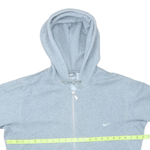Mens UK Size L Nike Grey Full Zip Hoodie