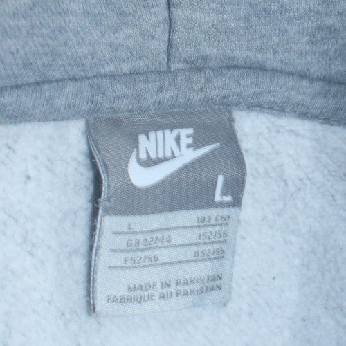 Mens UK Size L Nike Grey Full Zip Hoodie