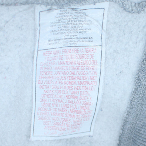 Mens UK Size L Nike Grey Full Zip Hoodie